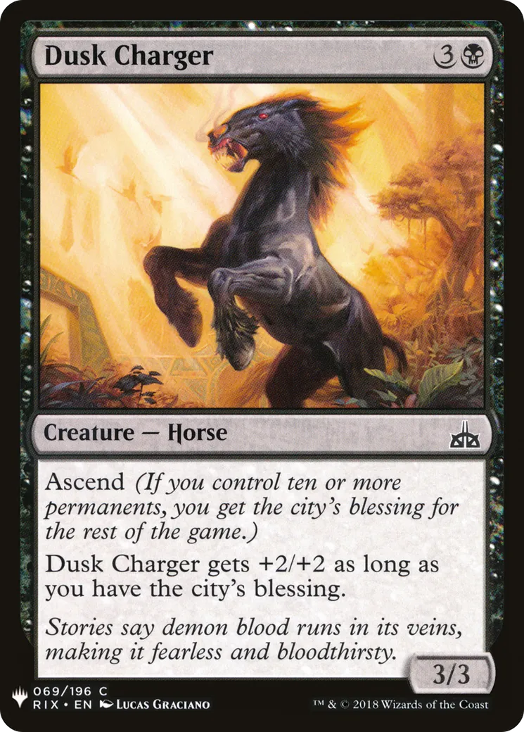 Dusk Charger — The List — Magic: The Gathering