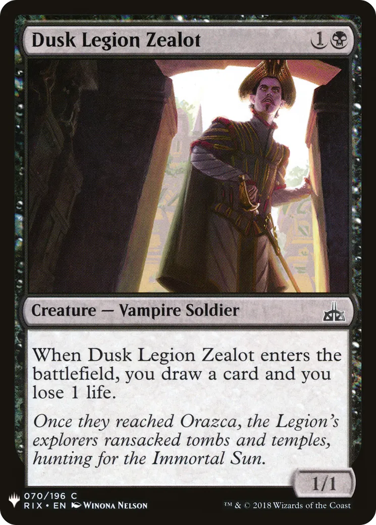 Zélateur de la Légion du crépuscule — The List — Magic: The Gathering