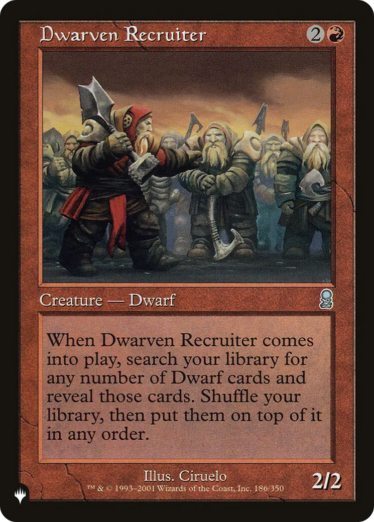 Dwarven Recruiter — The List — Magic: The Gathering