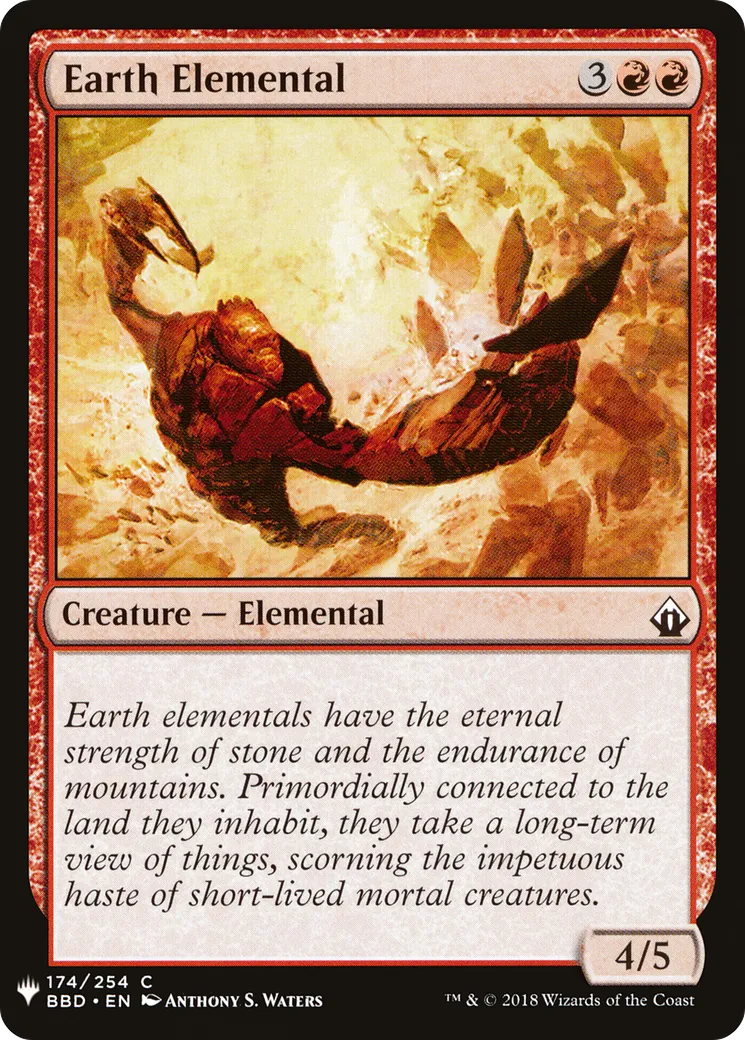 Earth Elemental — The List — Magic: The Gathering