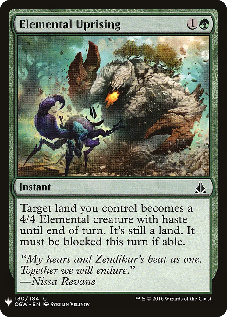 Elemental Uprising — The List — Magic: The Gathering