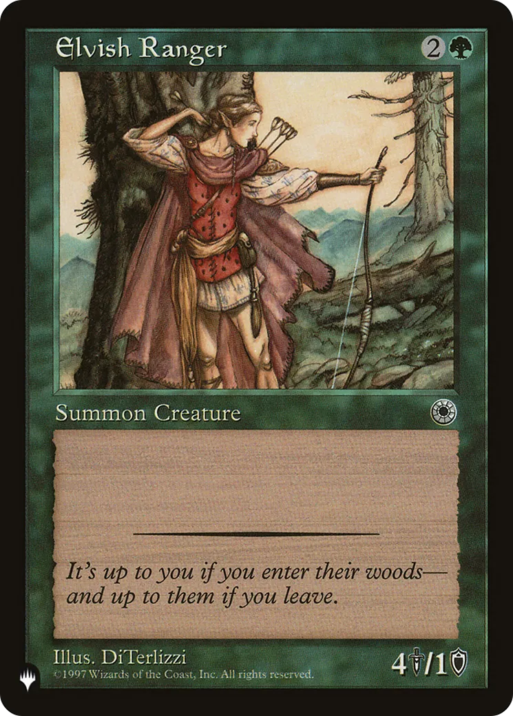Ranger elfe — The List — Magic: The Gathering