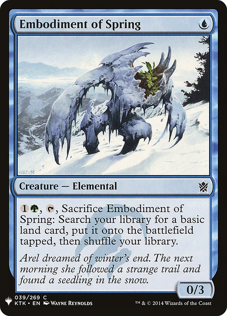 Embodiment of Spring — The List — Magic: The Gathering