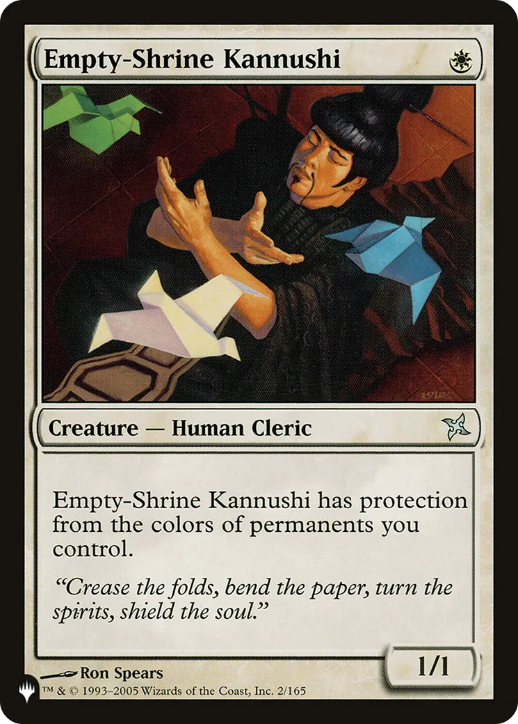Empty-Shrine Kannushi — The List — Magic: The Gathering