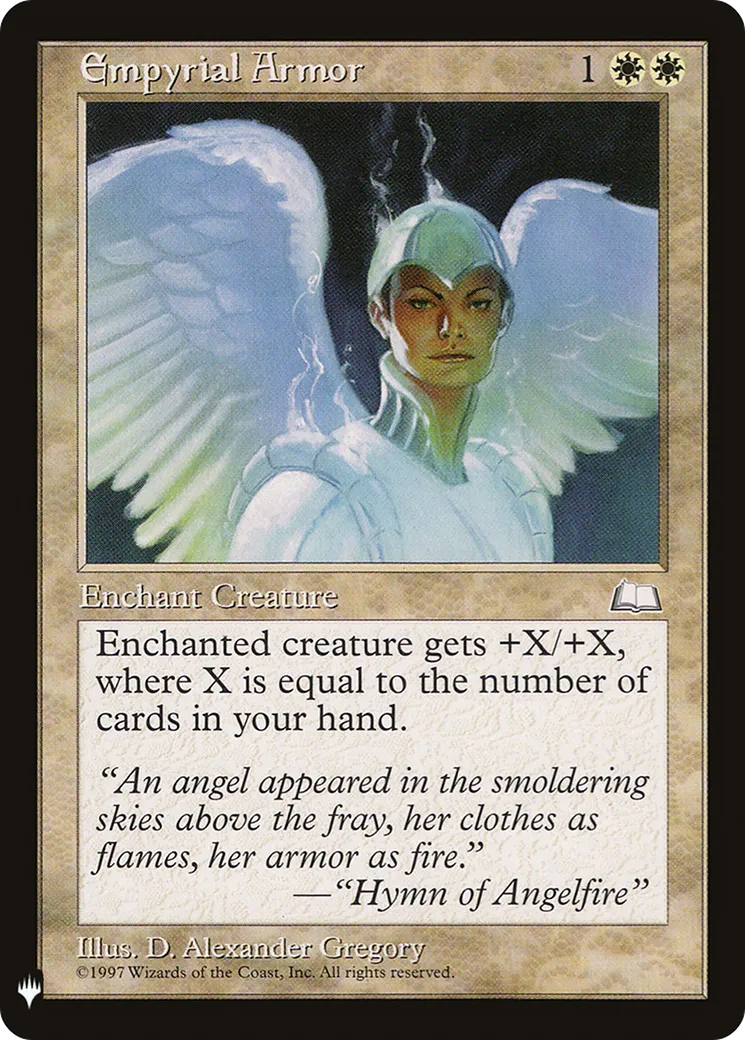 Armure empyrée — The List — Magic: The Gathering