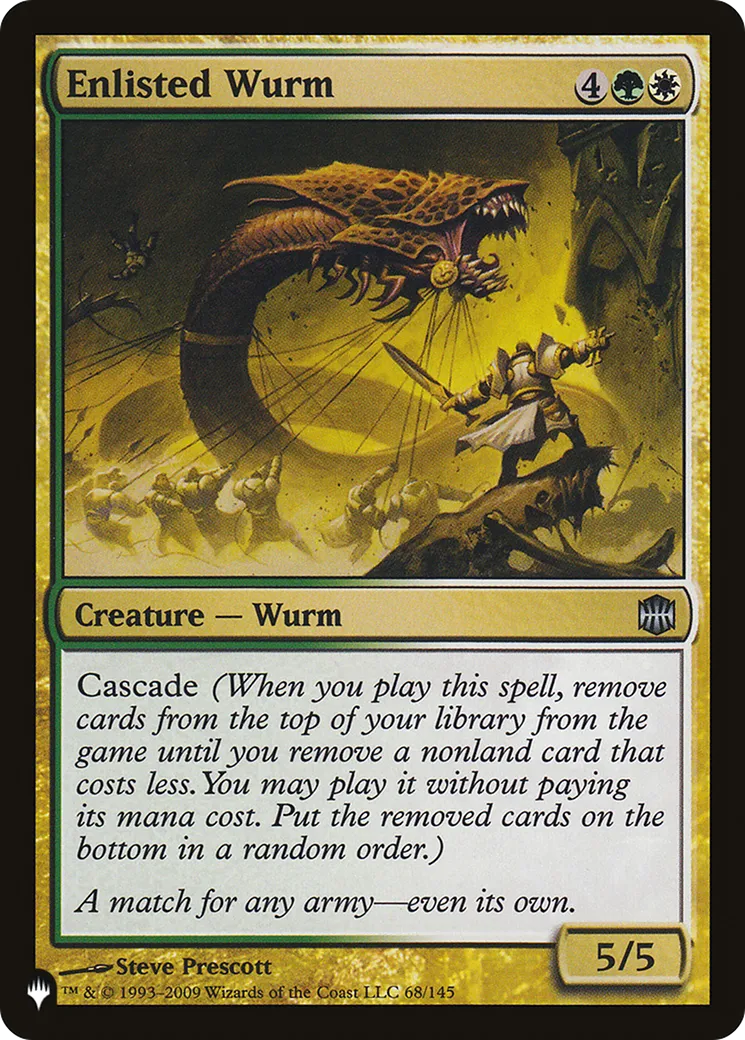 Enlisted Wurm — The List — Magic: The Gathering