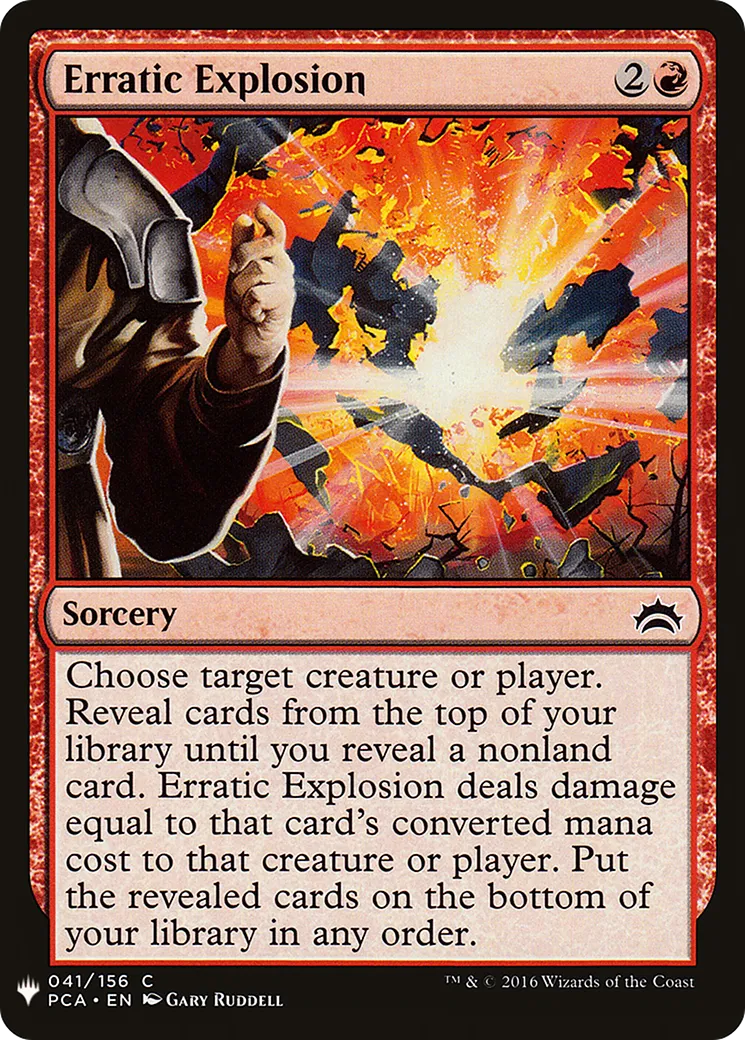 Explosion imprévisible — The List — Magic: The Gathering