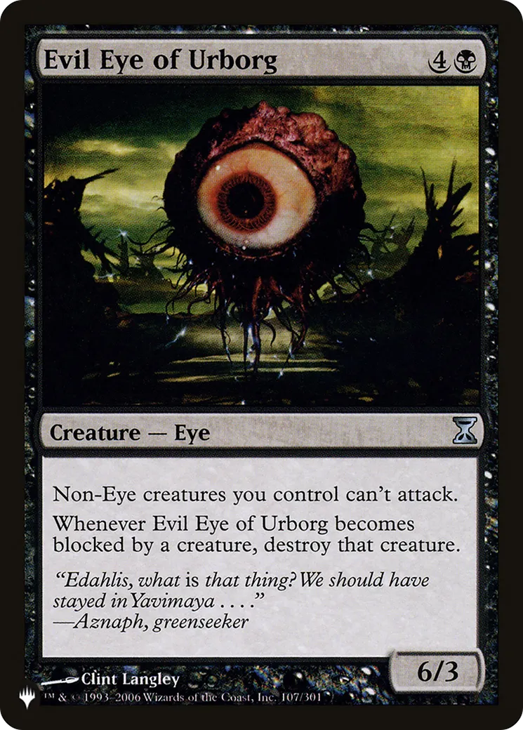 Evil Eye of Urborg — The List — Magic: The Gathering