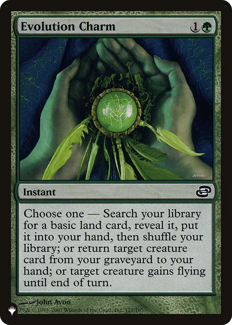 Evolution Charm — The List — Magic: The Gathering