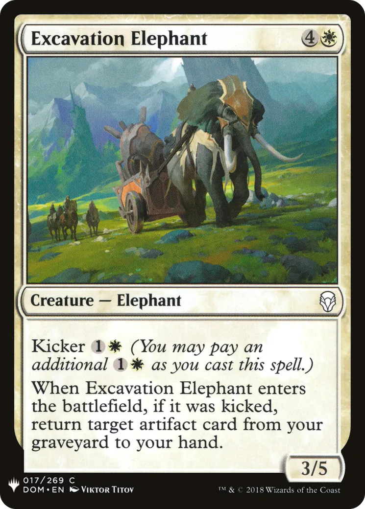 Éléphant d'excavation — The List — Magic: The Gathering