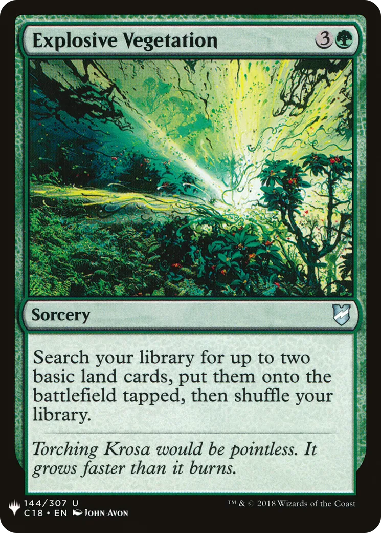 Explosive Vegetation — The List — Magic: The Gathering