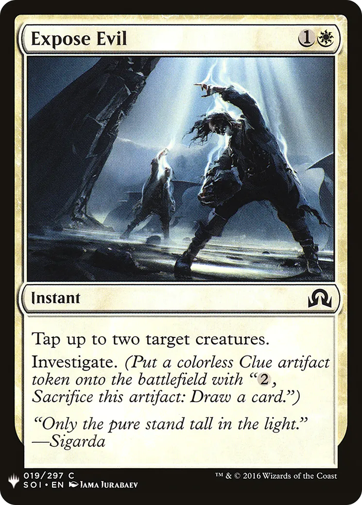 Révélation du mal — The List — Magic: The Gathering