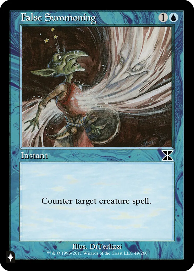 Fausse invocation — The List — Magic: The Gathering