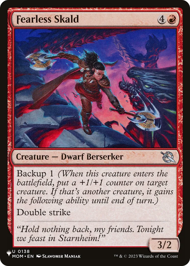 Fearless Skald — The List — Magic: The Gathering