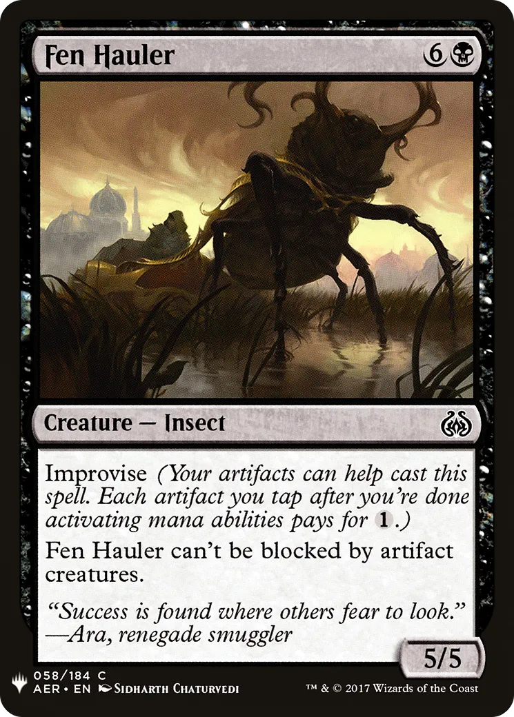 Transporteur des maremmes — The List — Magic: The Gathering