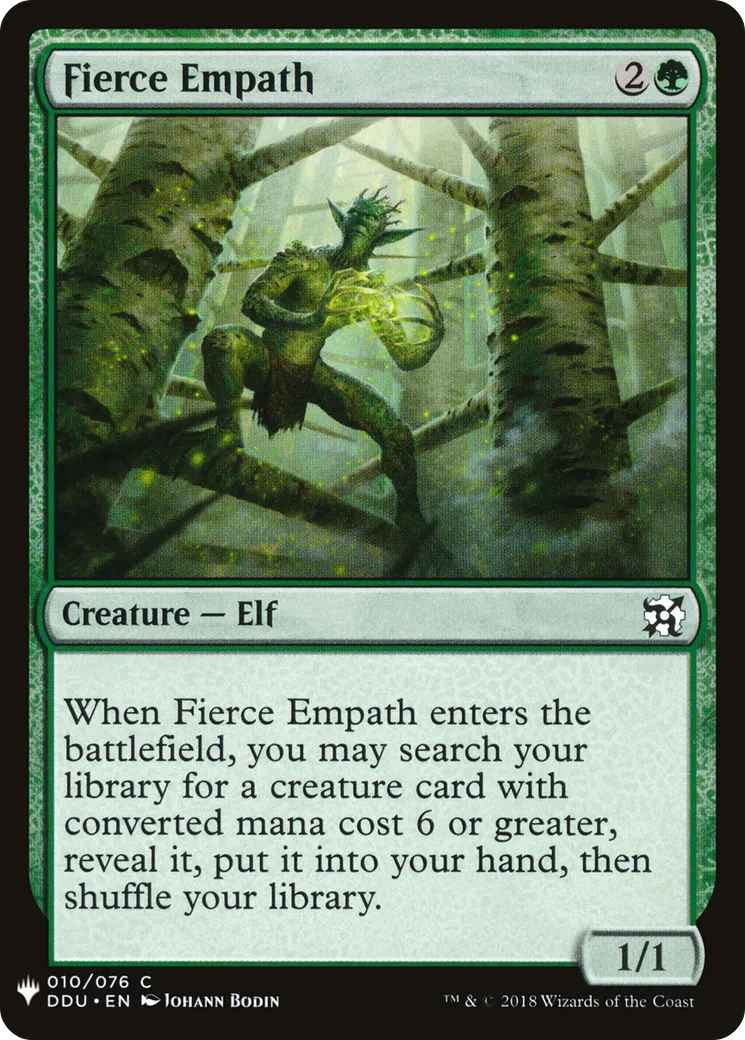 Fierce Empath — The List — Magic: The Gathering