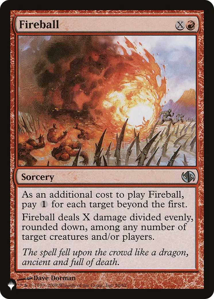 Boule de feu — The List — Magic: The Gathering