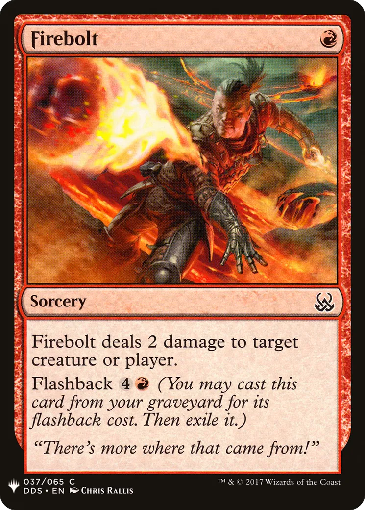 Firebolt — The List — Magic: The Gathering