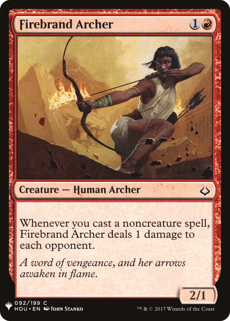 Archère au brandon — The List — Magic: The Gathering