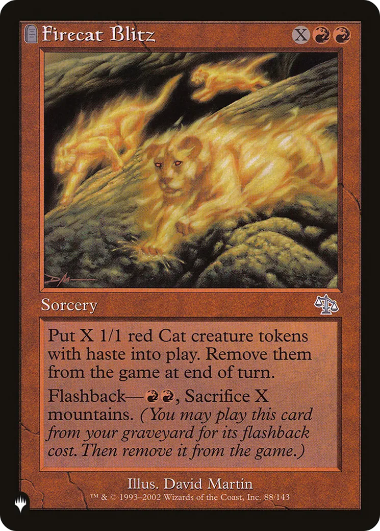 Attaque-éclair de chatfeux — The List — Magic: The Gathering