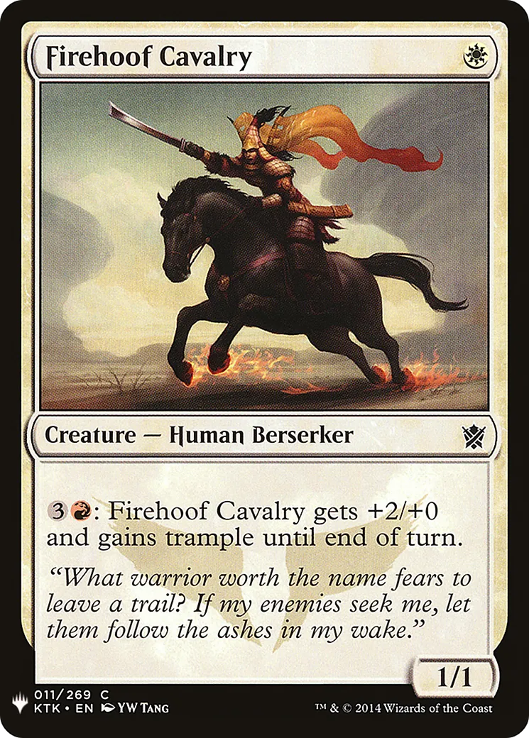 Cavalerie sabots-de-feu — The List — Magic: The Gathering