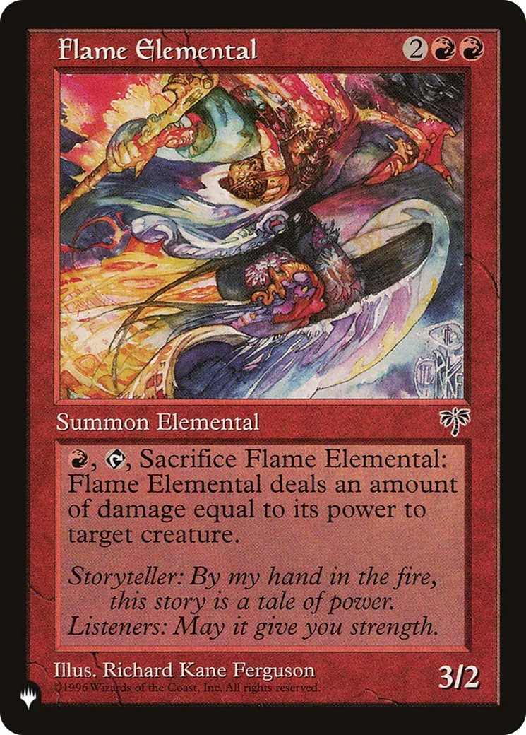 Elémental de flammes — The List — Magic: The Gathering