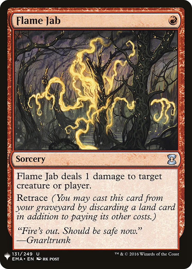 Flame Jab — The List — Magic: The Gathering