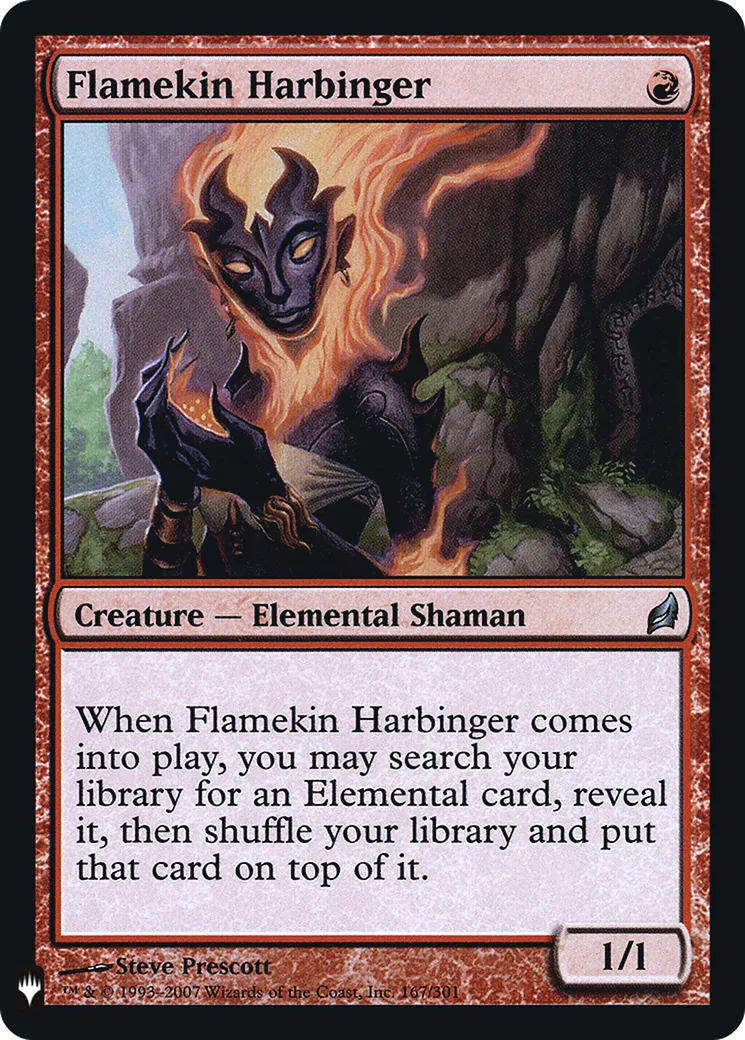 Flamekin Harbinger — The List — Magic: The Gathering