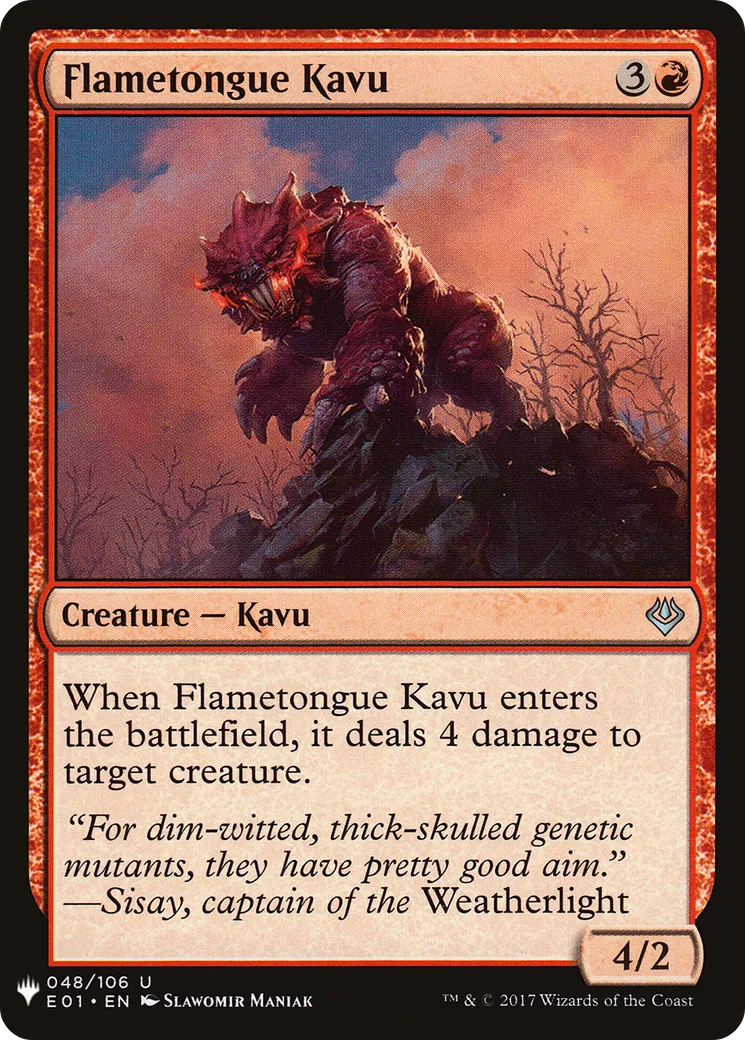 Kavru languefeu — The List — Magic: The Gathering