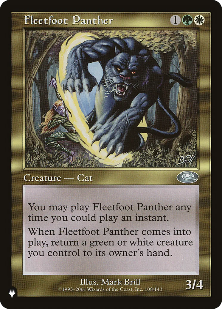 Fleetfoot Panther — The List — Magic: The Gathering