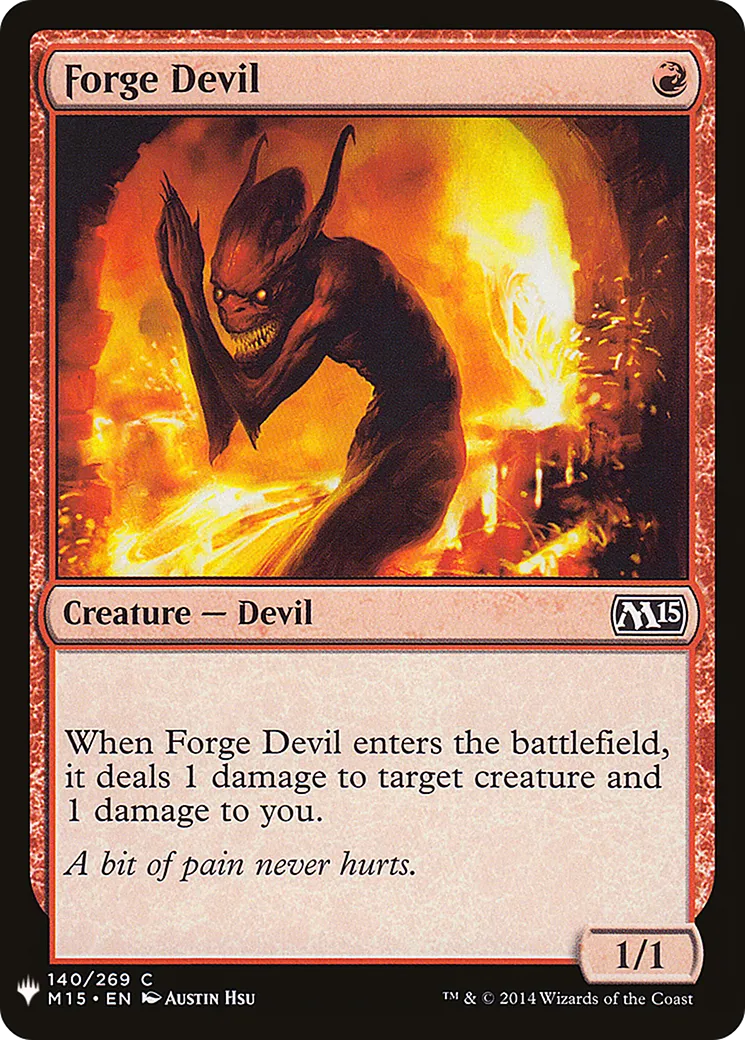 Diable des forges — The List — Magic: The Gathering