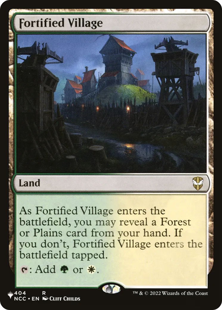 Fortified Village from The List - Magic: The Gathering