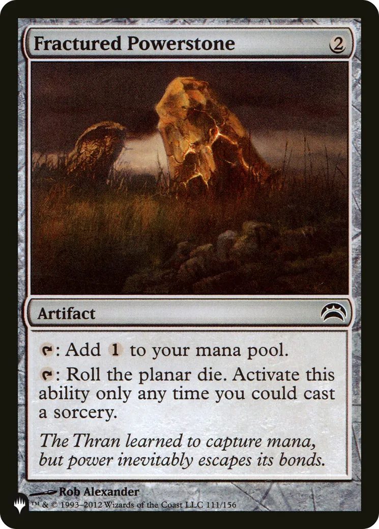 Lithoforce fracturée — The List — Magic: The Gathering