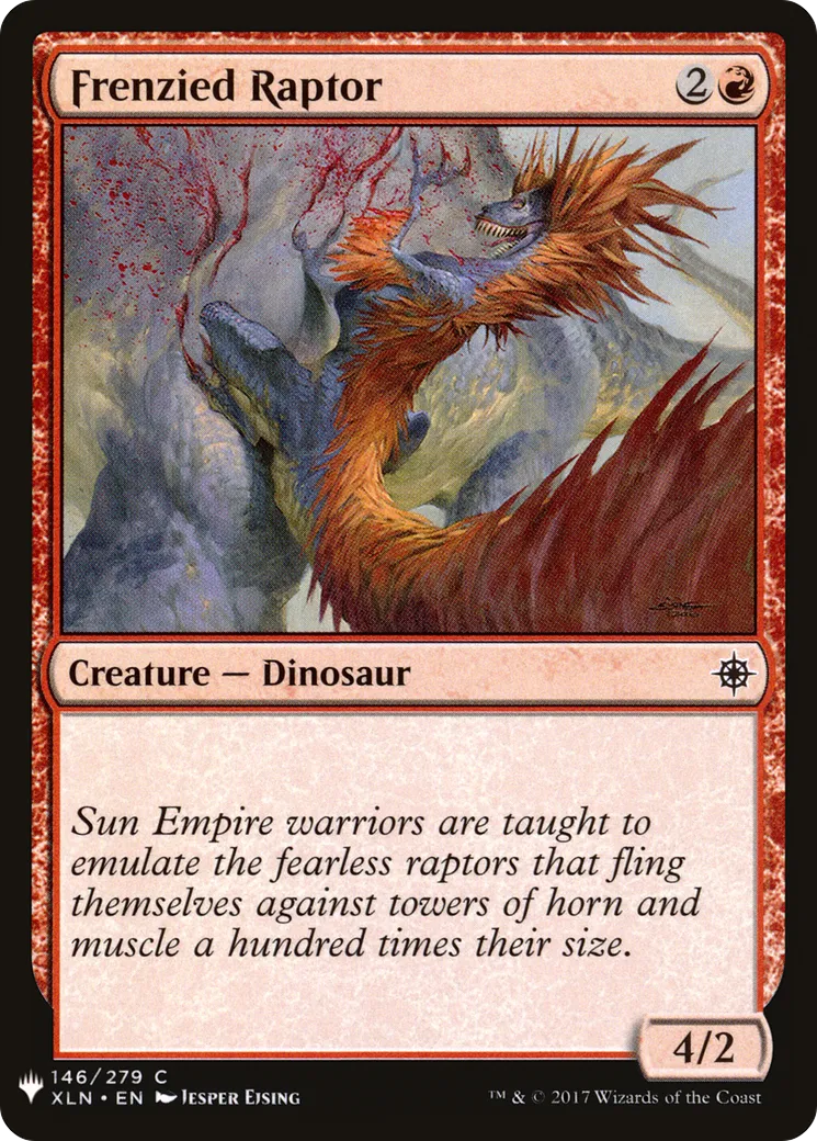 Raptor hystérique — The List — Magic: The Gathering