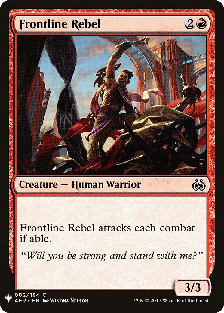 Frontline Rebel — The List — Magic: The Gathering
