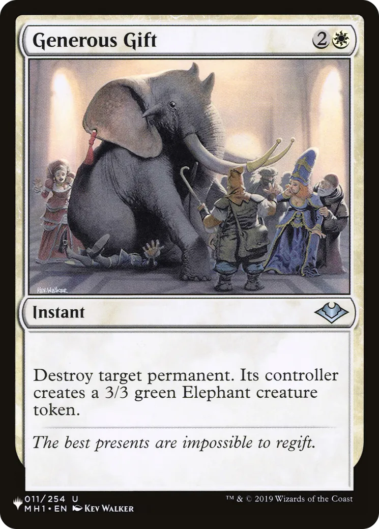 Cadeau généreux — The List — Magic: The Gathering