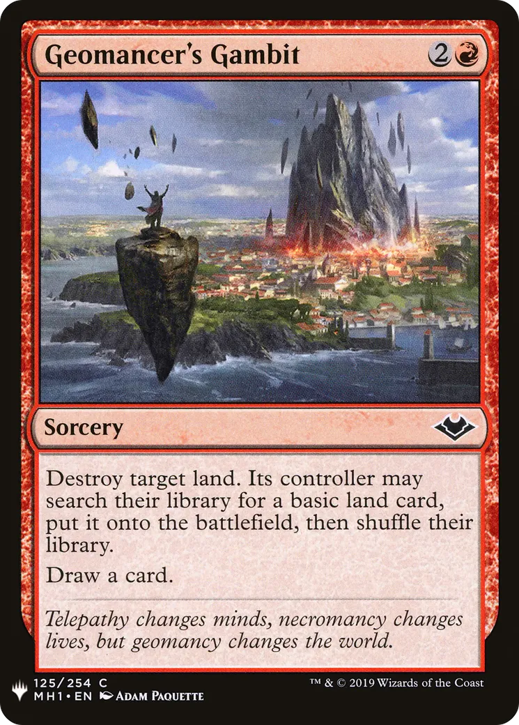 Geomancer's Gambit — The List — Magic: The Gathering