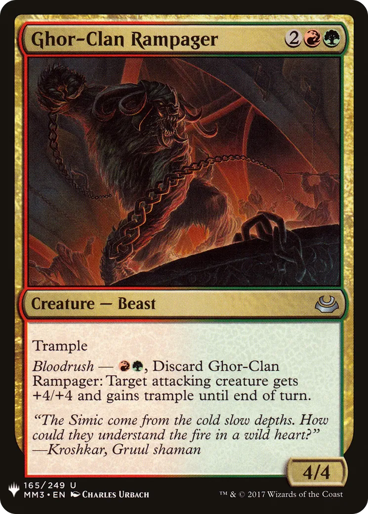 Saccageur du clan Ghor — The List — Magic: The Gathering