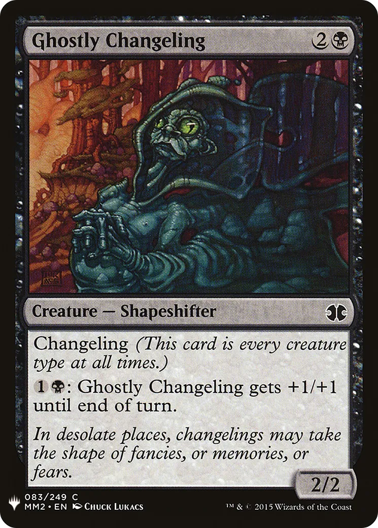 Ghostly Changeling — The List — Magic: The Gathering