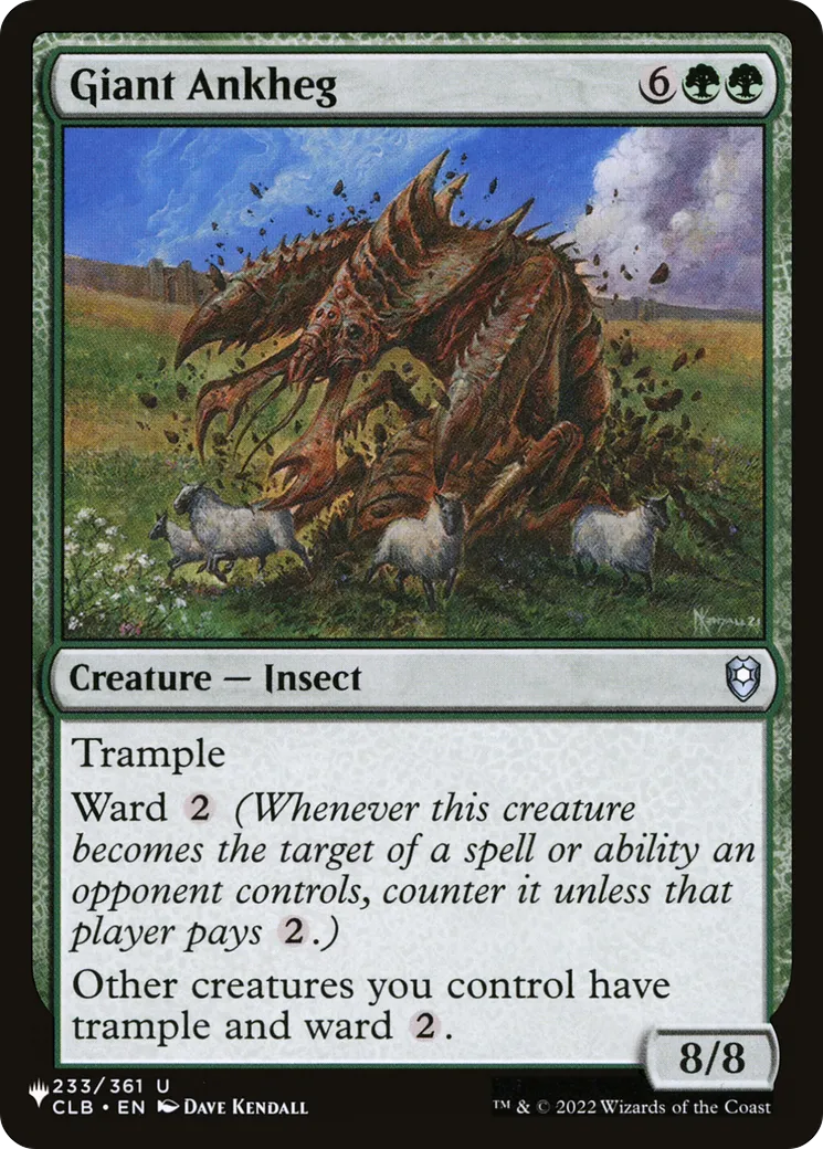 Giant Ankheg — The List — Magic: The Gathering