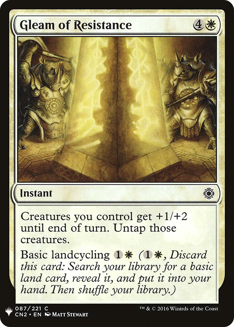 Scintillation de résistance — The List — Magic: The Gathering