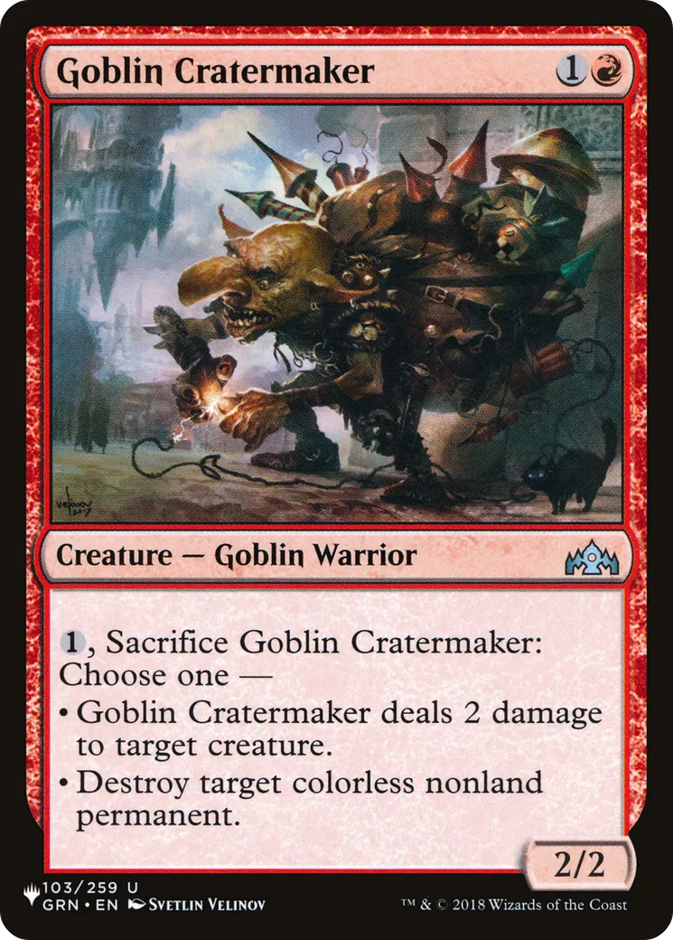 Goblin Cratermaker — The List — Magic: The Gathering