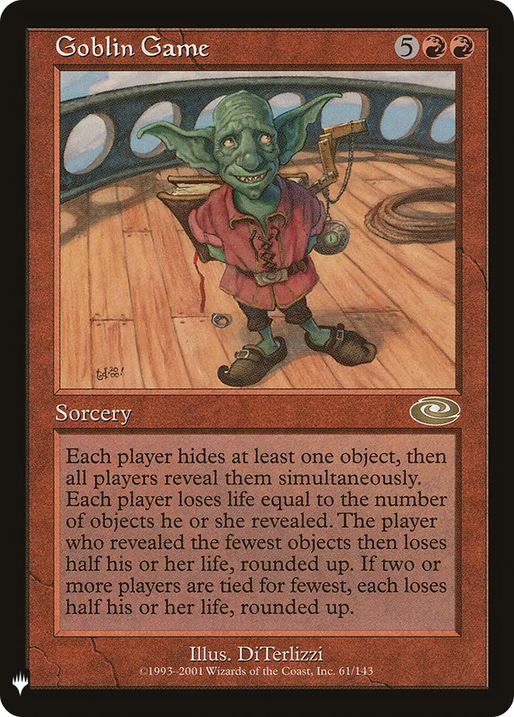 Goblin Game — The List — Magic: The Gathering