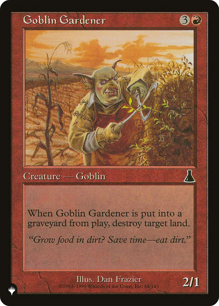 Goblin Gardener — The List — Magic: The Gathering