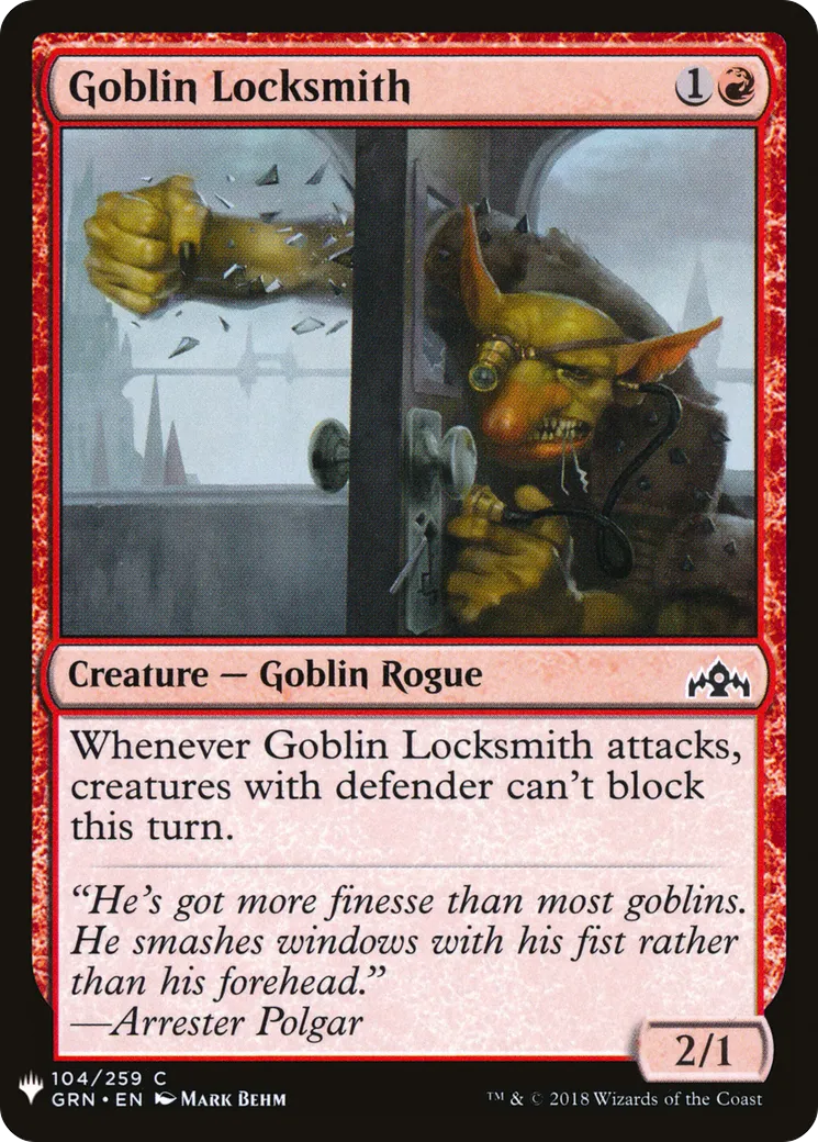 Serrurier gobelin — The List — Magic: The Gathering
