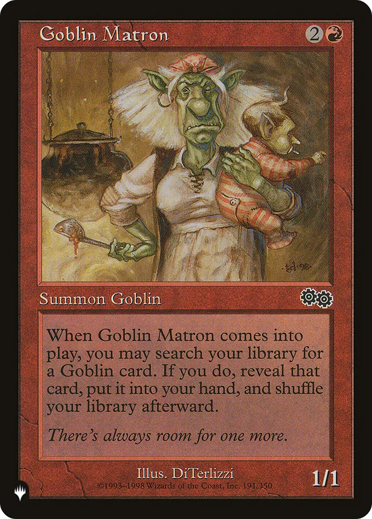 Goblin Matron — The List — Magic: The Gathering