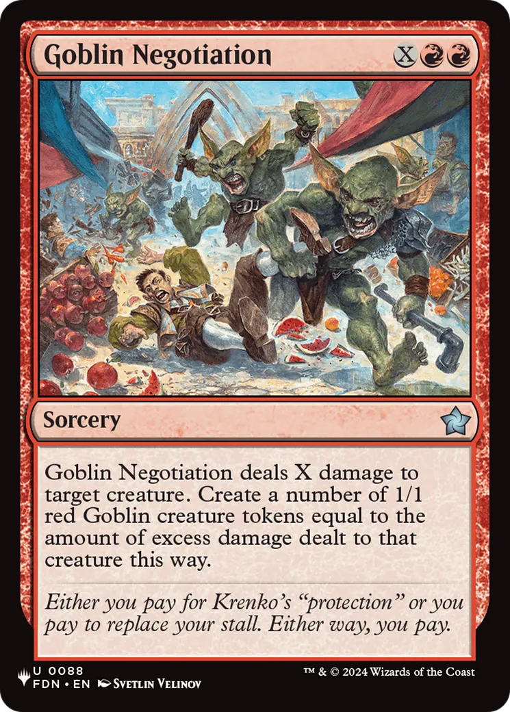 Goblin Negotiation — The List — Magic: The Gathering