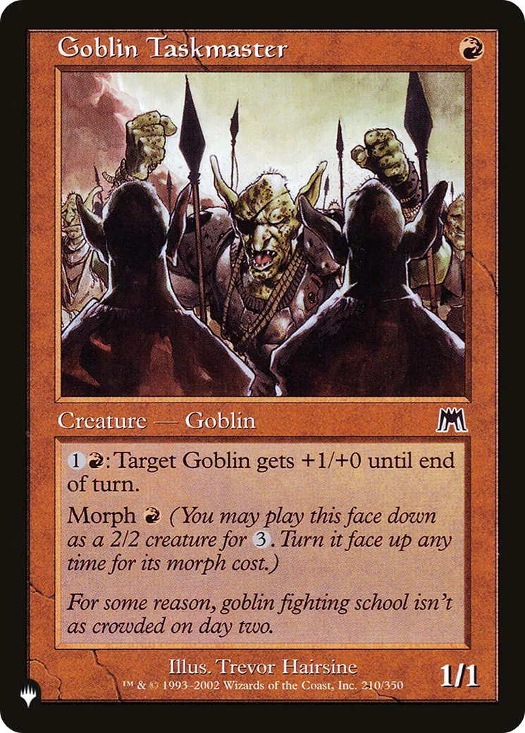 Goblin Taskmaster — The List — Magic: The Gathering