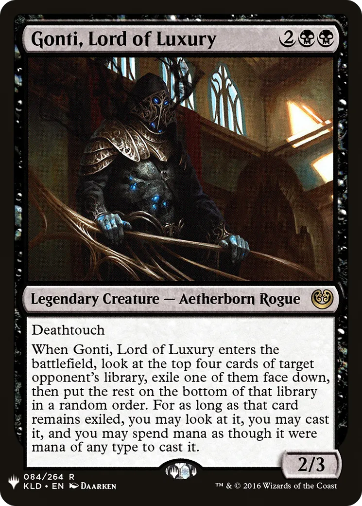 Gonti, seigneur de l'opulence — The List — Magic: The Gathering