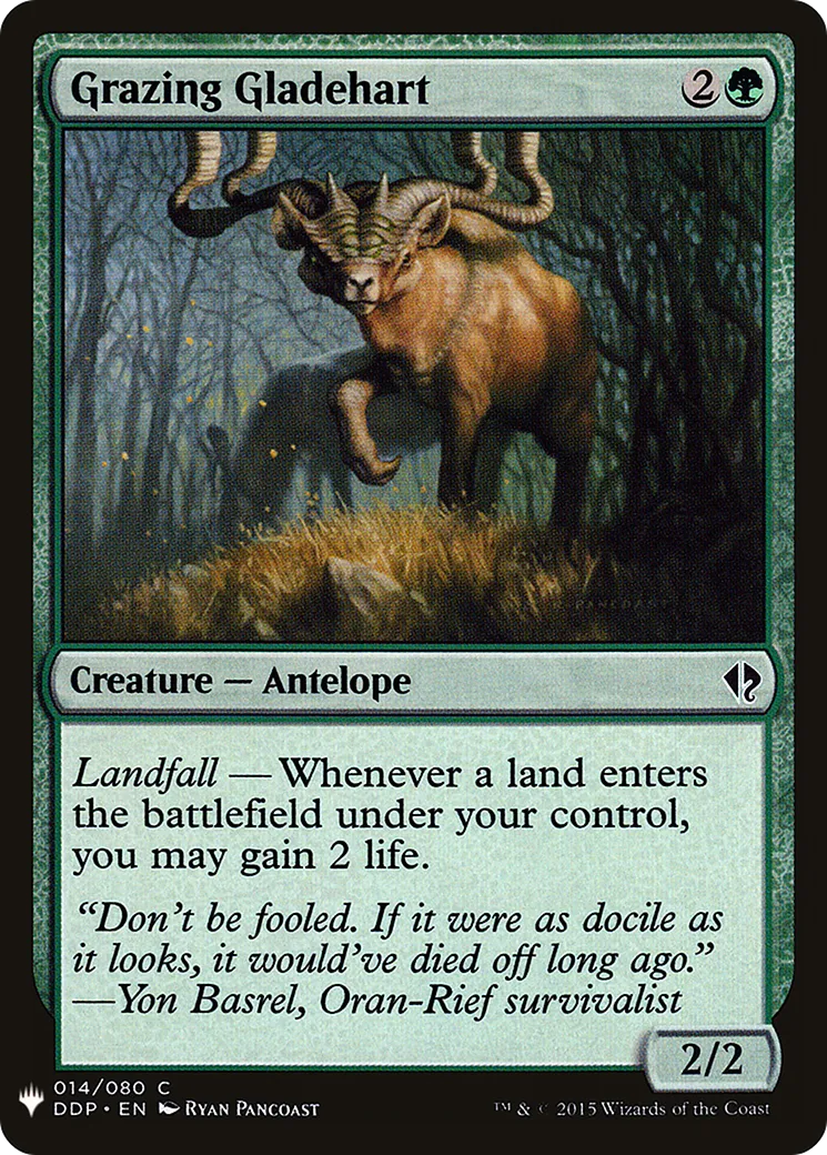Cerfeclair paissant — The List — Magic: The Gathering
